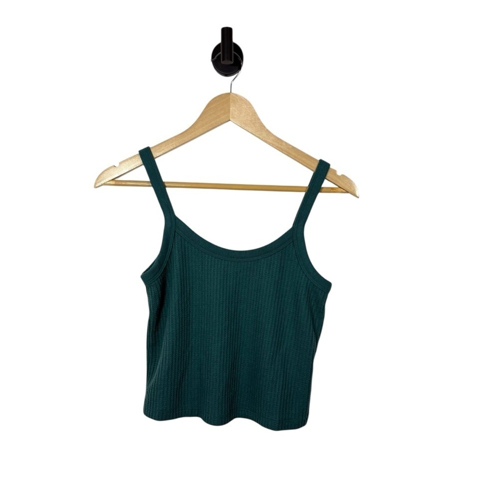 Old Navy Women’s Classic Brushed Waffle Knit Tank Moss Green Size MP
